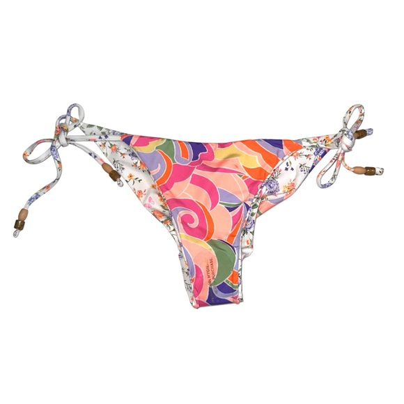 NWOT Maaji Floral Swirl Print Reversible Bikini Botton MEDIUM - Picture 3 of 5